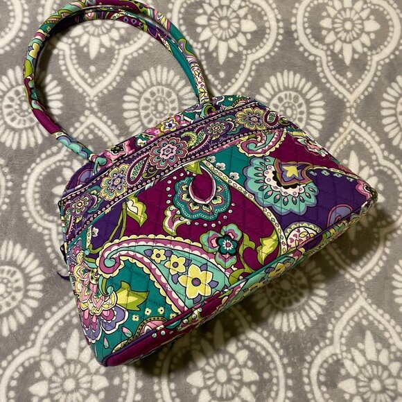 Vera Bradley Heather Pattern 2 bags!  Bowler bag (EUC) and Glenna - Picture 2 of 16